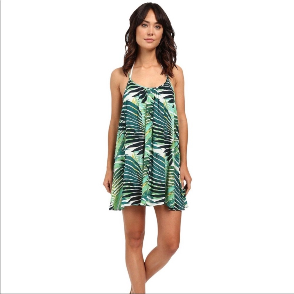 Leafy Green Roxy Cover up dress
